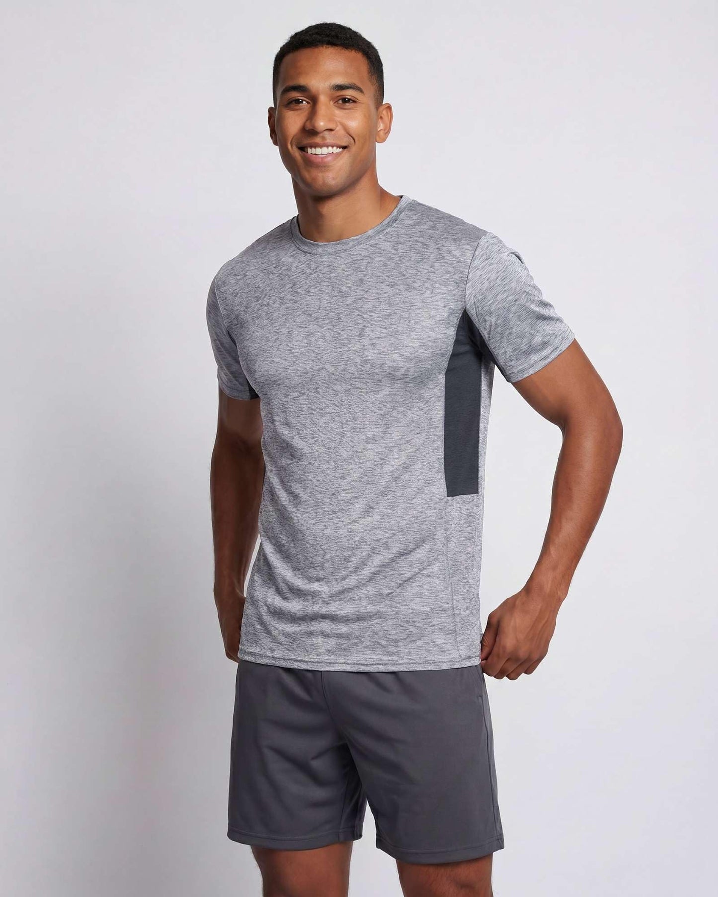 5 Pack Men's Dry Fit Short Sleeve T-Shirt Gym Workout Athletic Running Tee