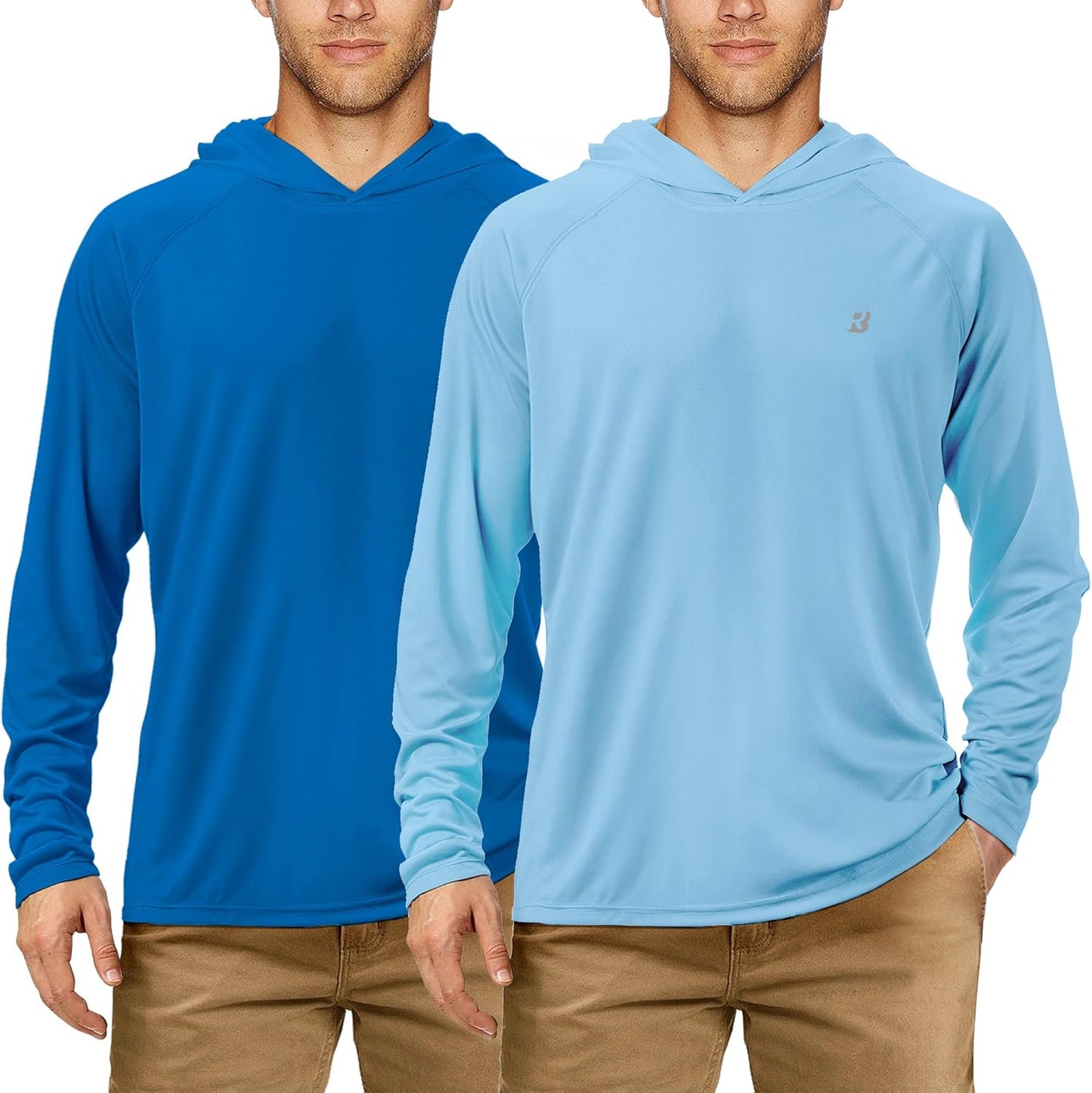Roadbox Fishing Shirts for Men - UPF 50+ Long Sleeve UV Sun Protection Hoodie | Perfect for Outdoor Activities