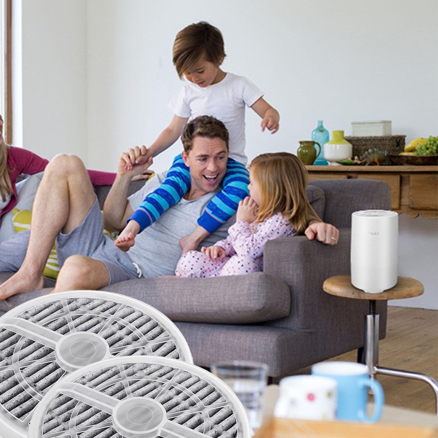 5 Pack True HEPA Filter Replacement for Frida Baby Air Purifier 3 in 1, RIGOGLIOSO Air Purifier GL2103 and SY900S, JINPUS GL-2103, LTLKY 900S, MELEDEN