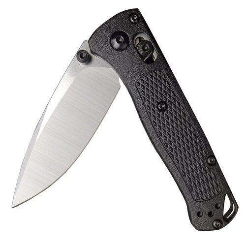 HUAAO Mini Folding Pocket Knife, Plain Edge, Thumb Stud Manual Open, Glass Reinforced Nylon Grivory Handle with Belt Clip for EDC Camping(440C blade)