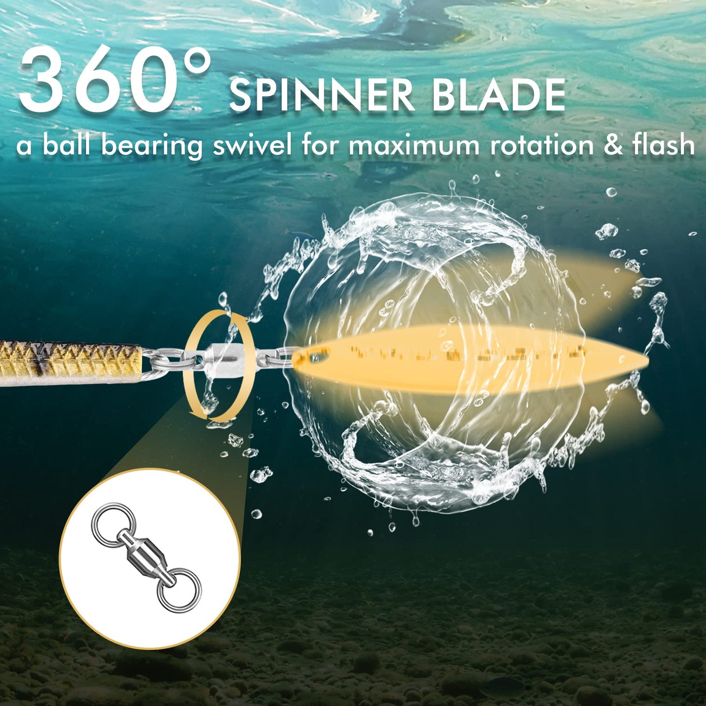 TRUSCEND Pre-Rigged Jig Head Soft Fishing Lures, Paddle Tail Swimbaits for Bass Fishing, Shad or Tadpole Lure with Spinner, Premium Fishing Bait for Saltwater Freshwater, Trout Crappie Fishing