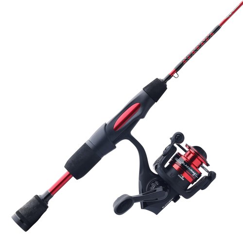Ugly Stik 32" Carbon Ice Spinning Rod and Reel Combo, 5 Size Reel, 1 Piece Fishing Rod, Medium Light Rod Power, 2-6 lb Line Rating