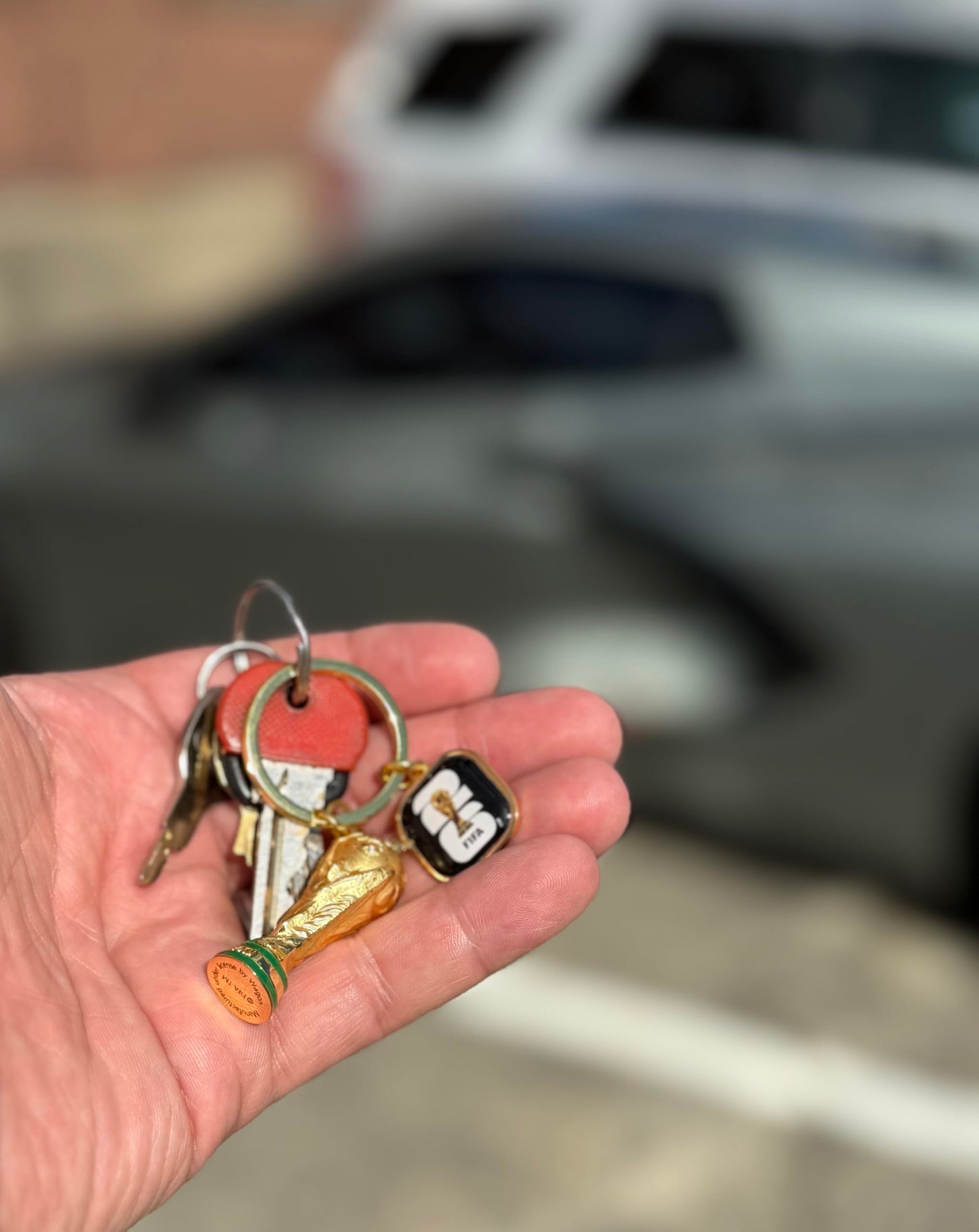 Official FIFA World Cup 2026 Edition - 1.75 inch 3D Premium Zinc Alloy Metal Trophy Keychain w/FIFA 2026 Enamel logo Dangler- Limited Collectors Item - For Keys or add to backpacks or bags as Décor