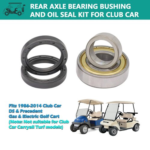 DRIVE UP Golf Cart Rear Axle Bearing Bushing & Oil Seal Kit for Club Car DS and Precedent 1986-2014 Electric Models, OEM 1014207 1011291 1013794