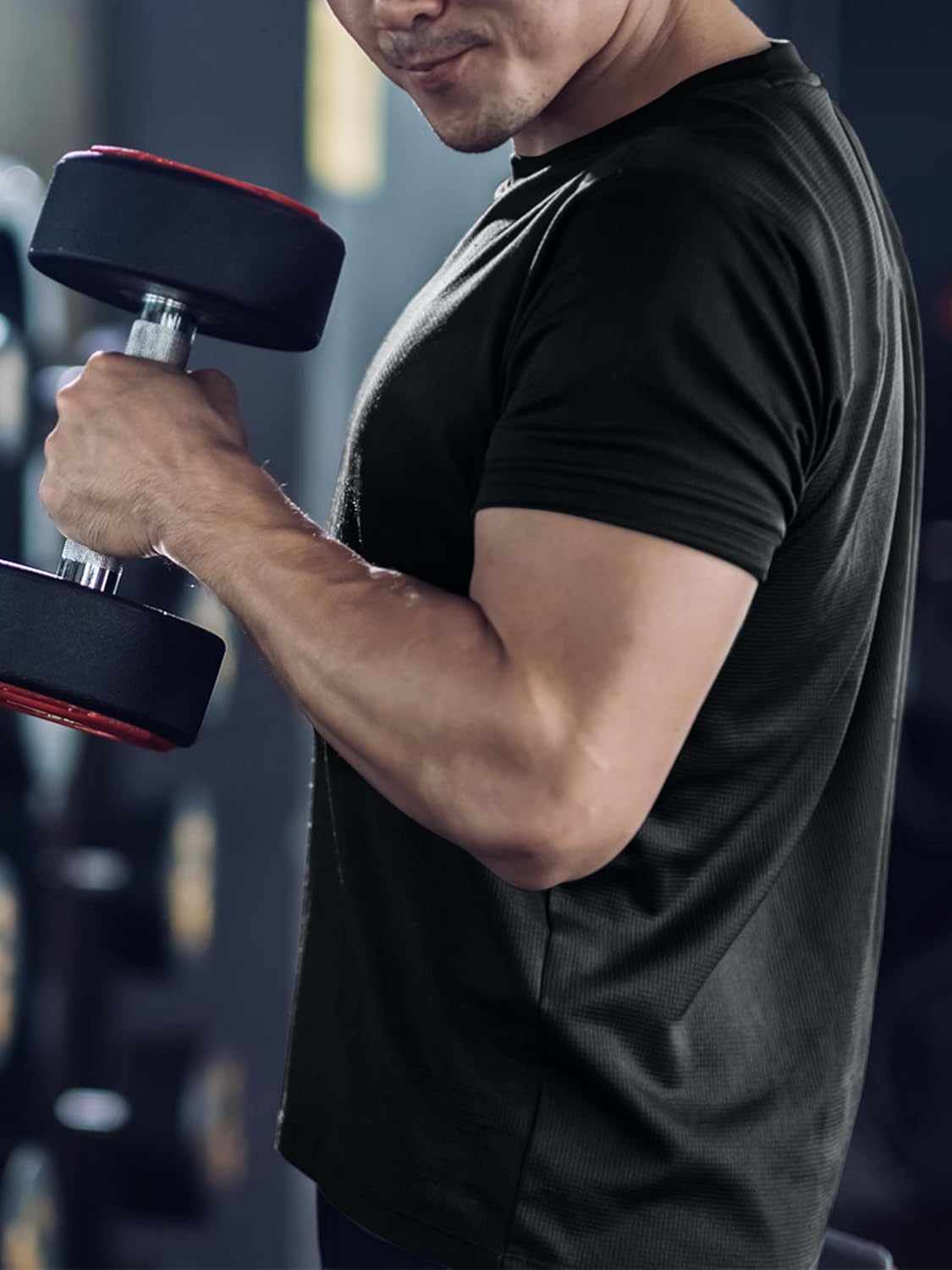 Skiennix Men's Moisture-Wicking Performance T-Shirts - 3 & 5 Pack Dry Fit Gym Tops