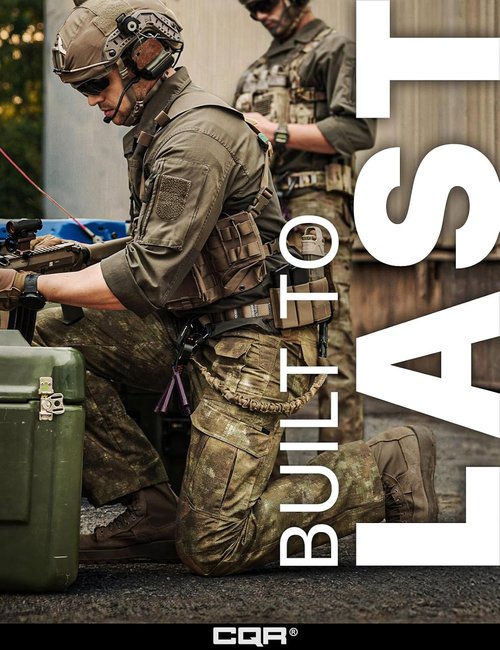 CQR Tactical Pants - Lightweight Water-Resistant Ripstop Cargo for Men | Ideal for Work & Hiking