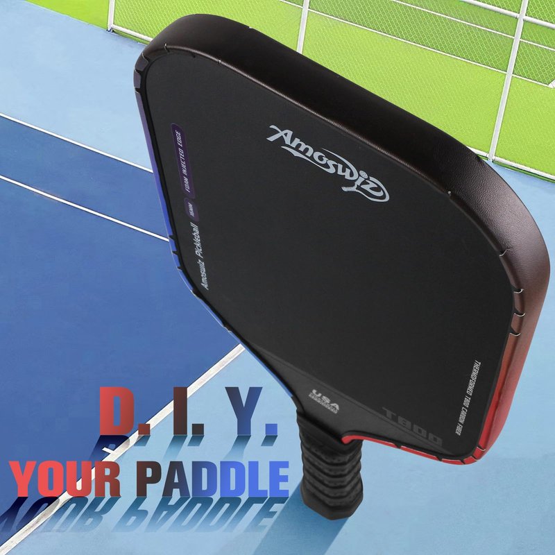 Amoswiz Pickleball Edge Guard Tape, Pickleball Protection Tapes 3 Pcs, Red to Black to Blue Gradiant Edge Tape, 26MM Width, No Wrinkling Edge Guard for 13MM & 16MM & 20MM Thicknesse Paddles