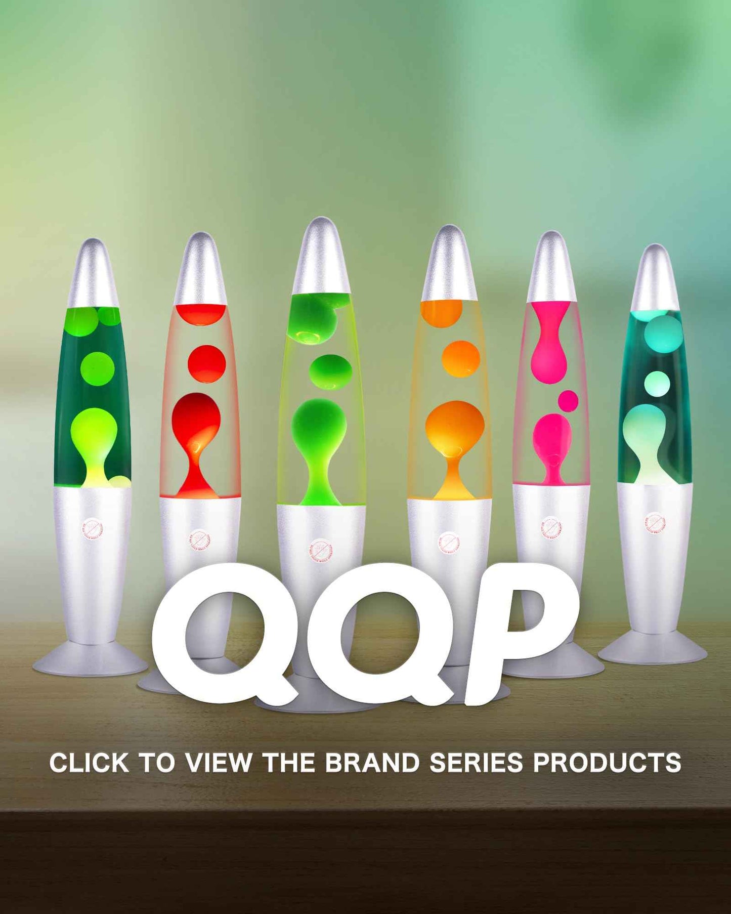 QQP Green Magma Liquid Motion Lamp,Sliver Base,Nightlight Light for Adults Teens Kids,Classic Decor Lamp for Office Bedroom and Living Room，13 Inches