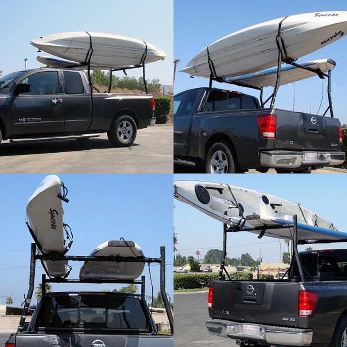 XMT-MOTO J-Bar Kayak Carrier - Universal Top Mount Roof Rack for SUVs & Vans - 2 Pairs
