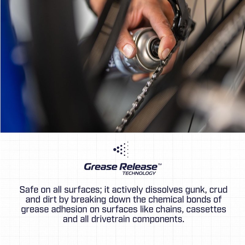 Formula 100 Speed Clean Bike Chain + Drivetrain Degreaser – Spray Cleaning for Bicycles & Electric Bikes – Quickly Removes Grease, Dirt & Grime