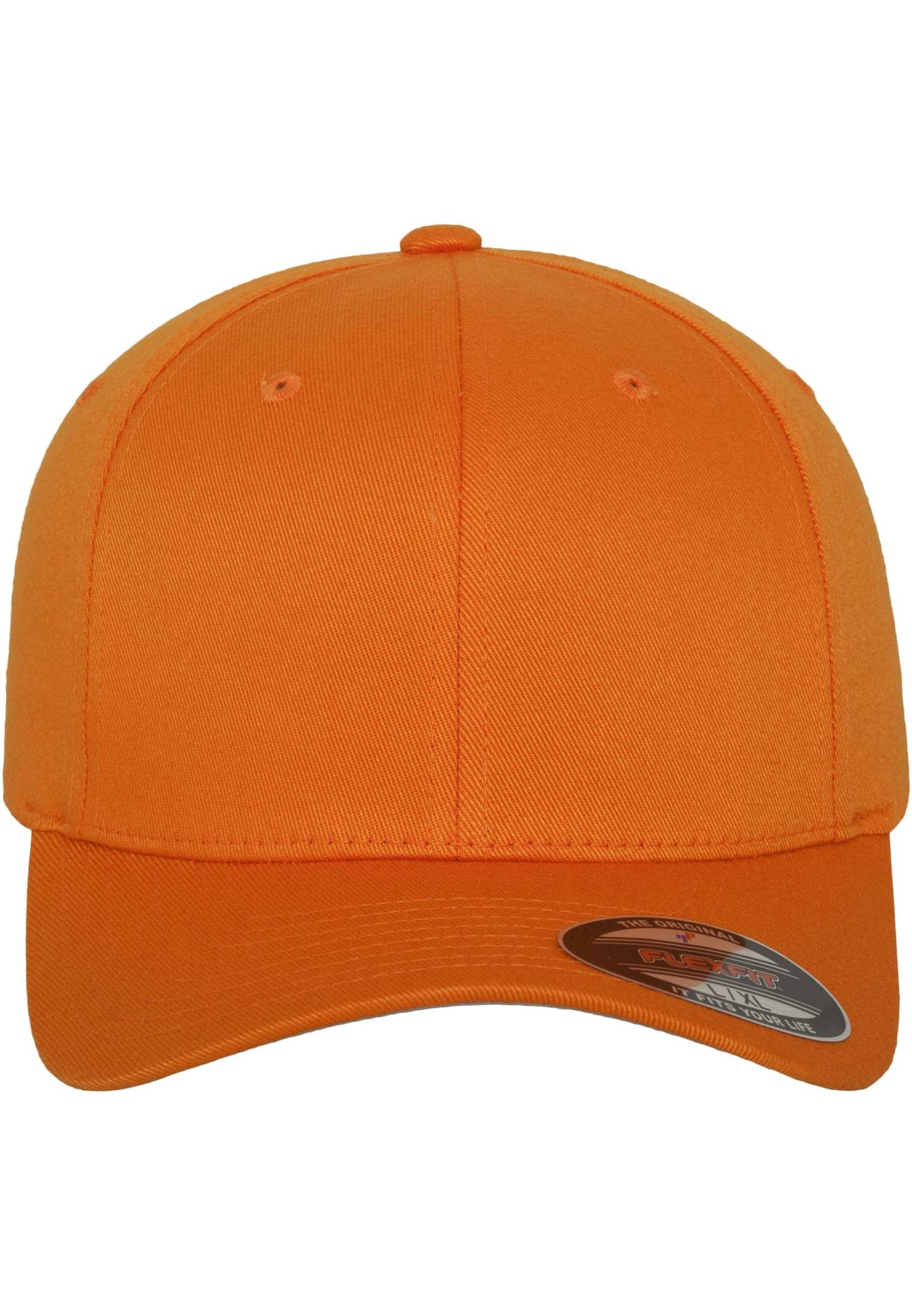 Flexfit Men's Wooly Combed Baseball Cap, Orange, Large-X-Large