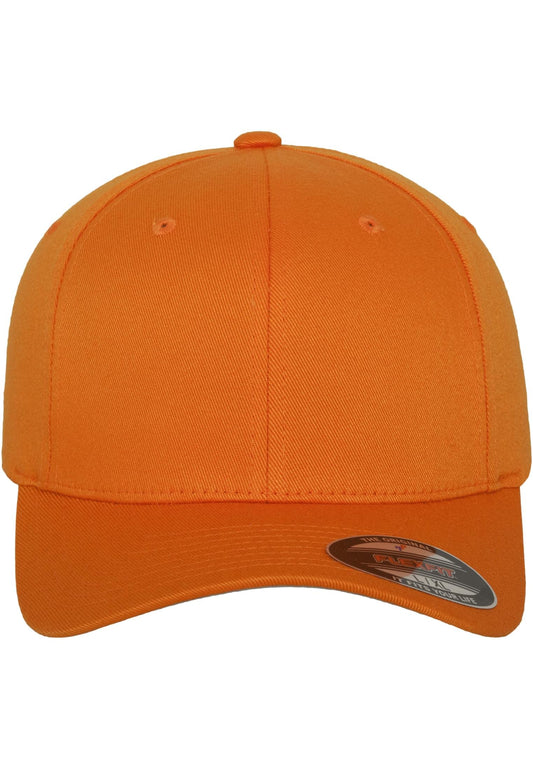 Flexfit Men's Wooly Combed Baseball Cap, Orange, Large-X-Large