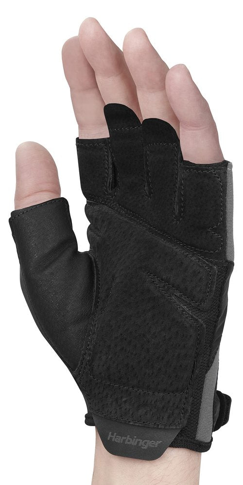 Harbinger Training Grip Weightlifting Workout Gloves 2.0, Small, Black