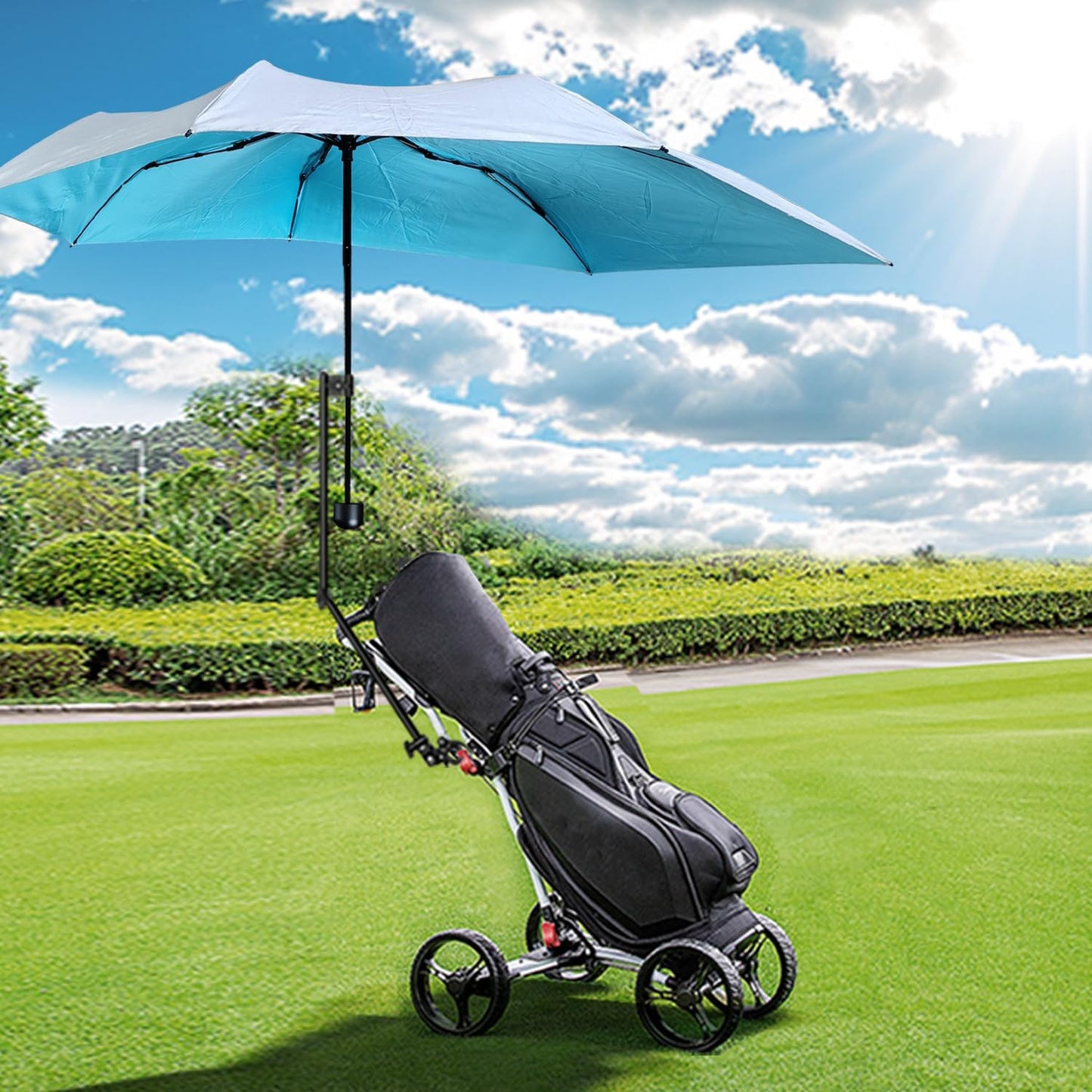Upf 50+ Chair Umbrella - Portable Sun Shade With Secure Clamp & 360-Degree Swivel Adjustment