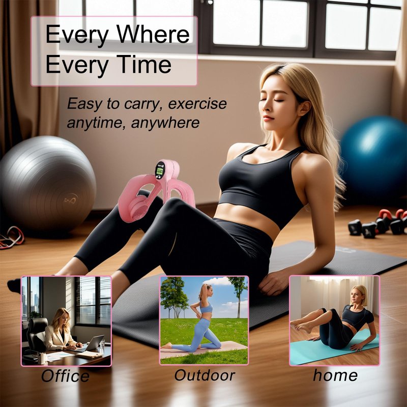 Bingsudanm Thigh Master Thigh Exerciser for Women – Pelvic Floor Exercise Devices for Home Fitness, Leg & Hip Toner for Postpartum Recovery, Strength Training & Slimming
