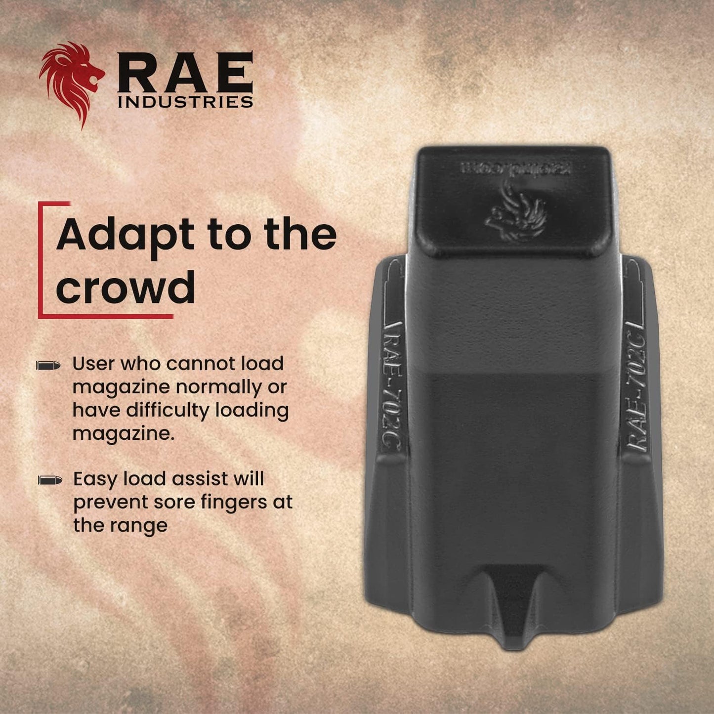RAEIND Speedloader for Glock 43X - Efficient Double Stack Magazine Reloader | 9mm Compatibility