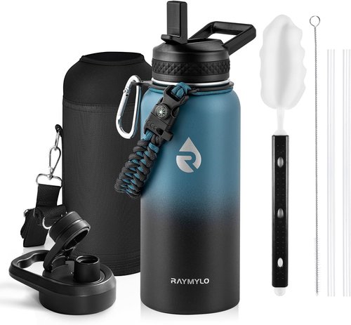 Hydro Flask Insulated Water Bottle - 32 oz Triple Wall Vacuum Stainless Steel | Keeps Drinks Cold for 48 Hrs & Hot for 24 Hrs