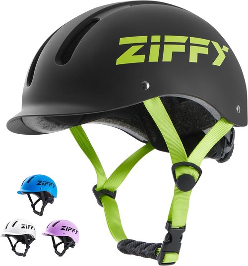 Jova ZIFFY Kids Bike Helmet - Adjustable & Lightweight Safety Certified Scooter Helmet | 2 Sizes, 4 Colors