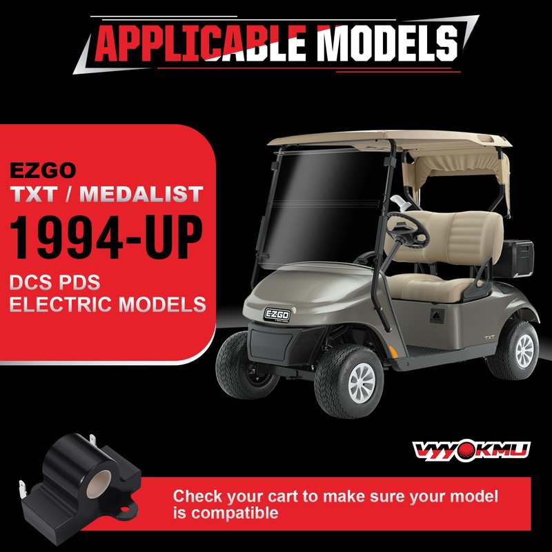 VYYOKMU Golf Cart EZGO Inductive Throttle Sensor, Golf Cart Throttle Sensor Fit EZGO TXT Medalist 1994-UP Electric, EZGO Throttle Sensor Replace OEM# 25854G01