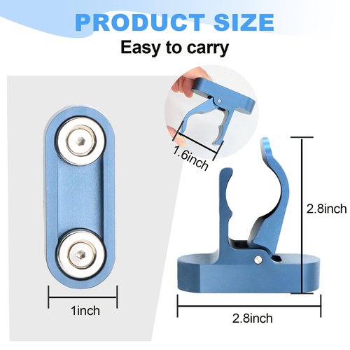 Cigar Holder-Portable Magnetic Cigar Holder, Cigar Holder for Golf Cart - Cigar Accessories for Cigar Lovers(Aluminum Cigar Holder)