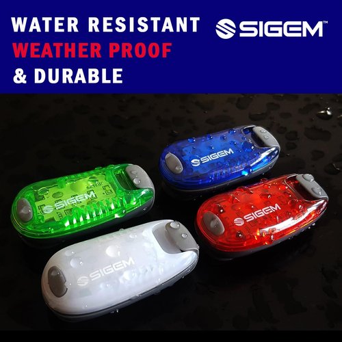 LED Safety Lights + FREE Bonuses | Clip on Flashing Strobe Light High Visibility for Running Jogging Walking Cycling Best reflective gear for Kids Dogs Bicycle Helmet and Bike Tail light (White-White)