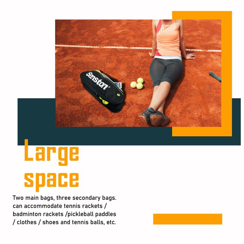 Senston Tennis/Badminton Racket Bag,Single Shoulder Tennis Racket Bag,Waterproof And Dustproof.