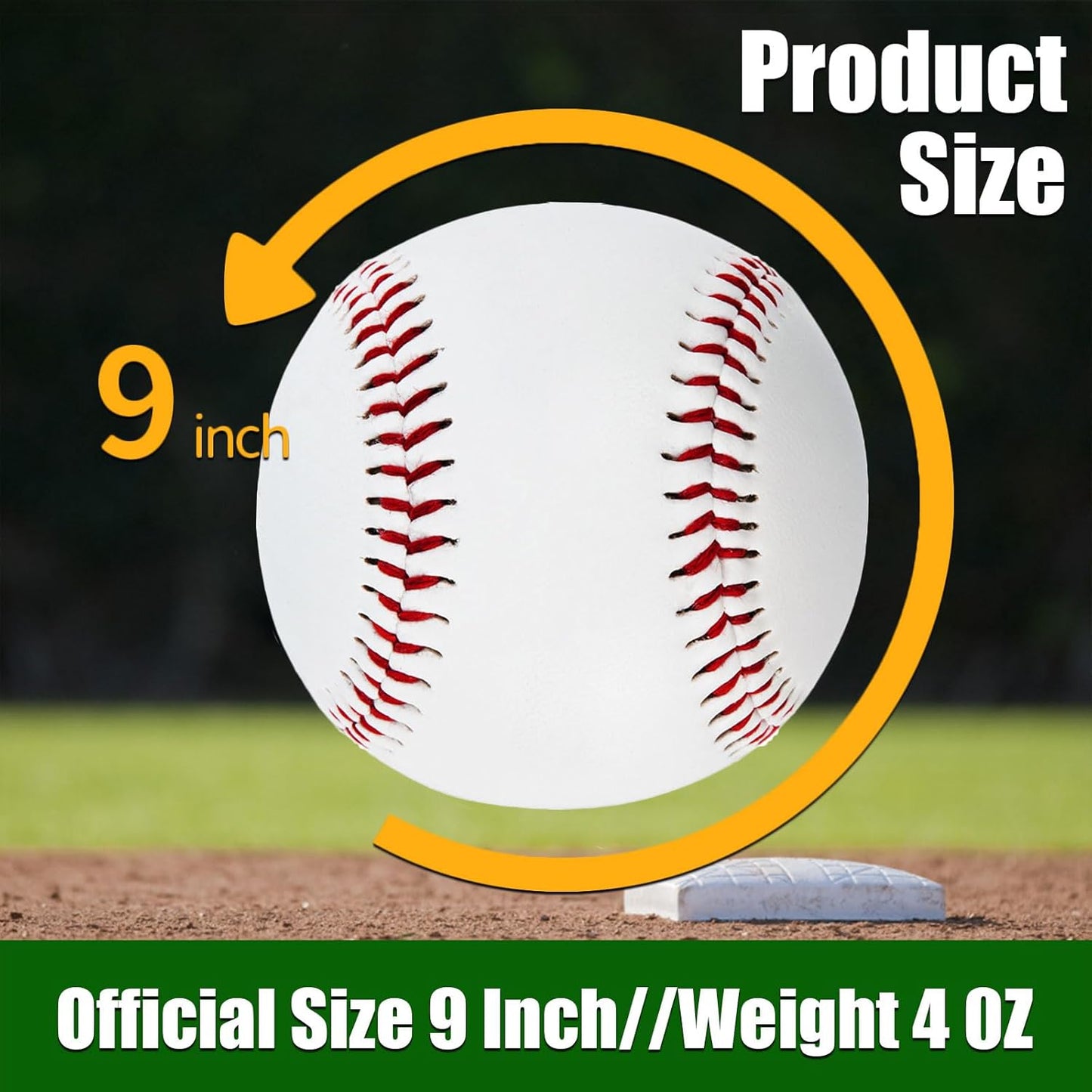 Official Size Practice Baseballs by [Brand Name] - 12-Pack for Youth/Adult Training | Perfect for League Play, Pitching, and Autographs