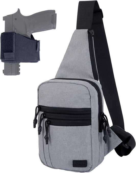 Skiennix Tactical Sling Chest Bag - Concealed Carry with Gun Holder | EDC Crossbody Design