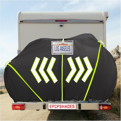 Bike Cover - 600D Oxford Waterproof Bicycle Cover with UV Protection for 2 Bikes | Black