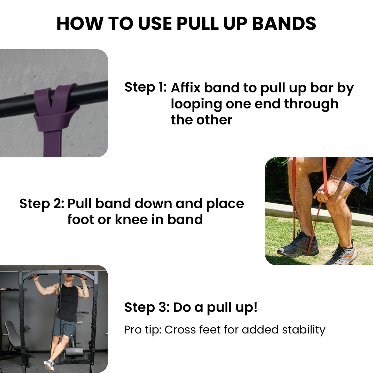 Rubberbanditz Pull Up Assist Resistance Bands, Heavy Duty Loop Exercise Bands for Assisted Pull Ups, Powerlifting, Mobility, Stretching, Gym Workout Equipment, Pack of 1 (Monster Black)