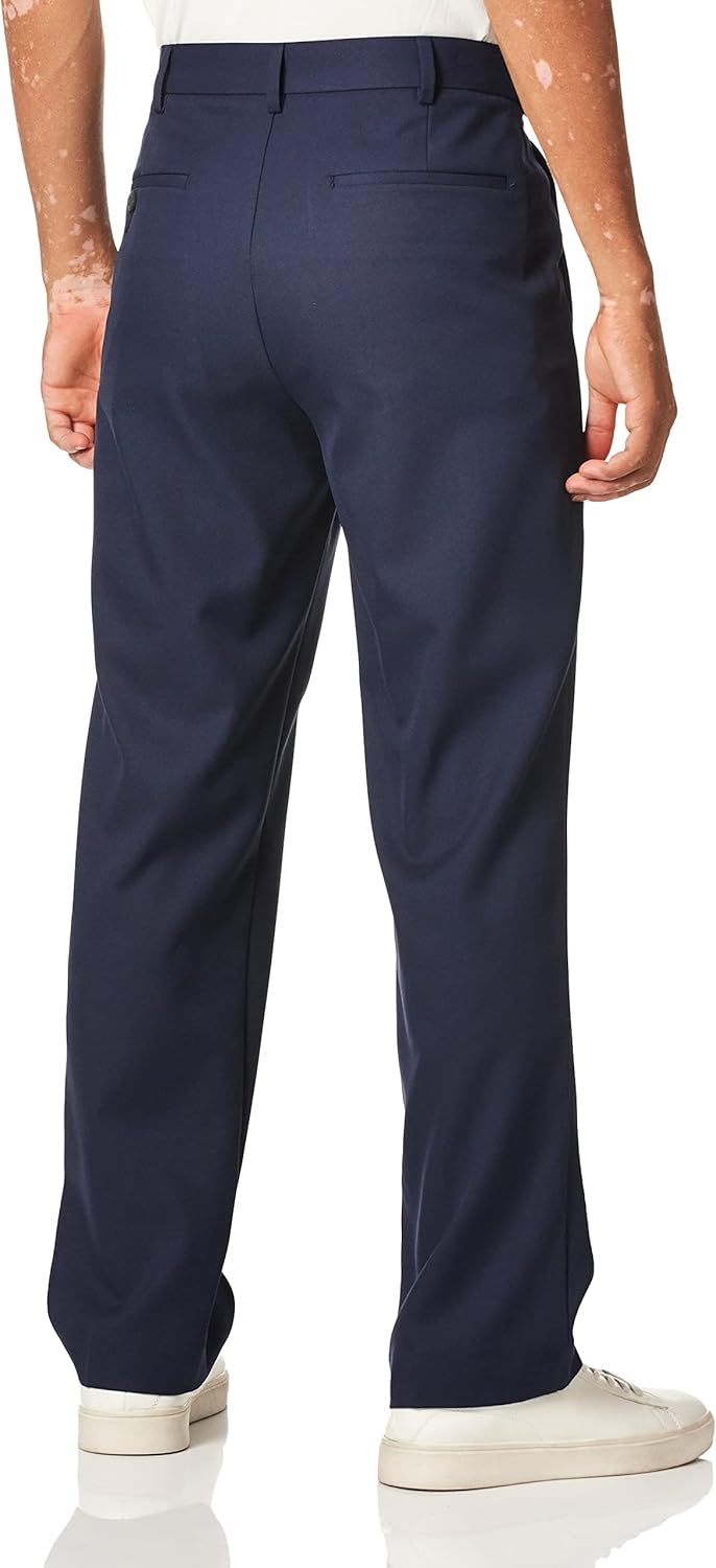 PGA Tour Men's Golf Pants - Flat Front Design with Expandable Waistband for Comfort