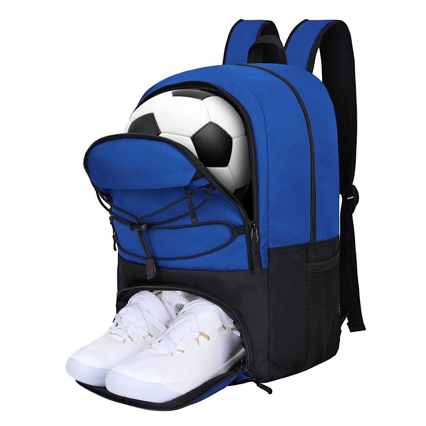 Goloni Soccer Backpack Bag with Separate Ball & Cleat Shoe Compartment, Waterproof Volleyball Basketball Backpack Sports Gym Backpack for Teen Girls Boys Men Women Kids