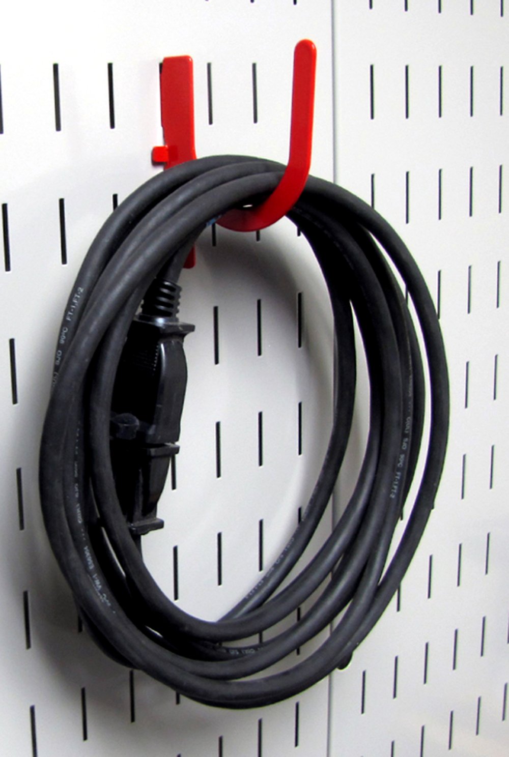 Wall Control KT-400-WRK R Slotted Tool Board Workstation Accessory Kit for Wall Control Pegboard Only, Red