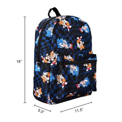 Bioworld Sonic The Hedgehog Character Print Backpack