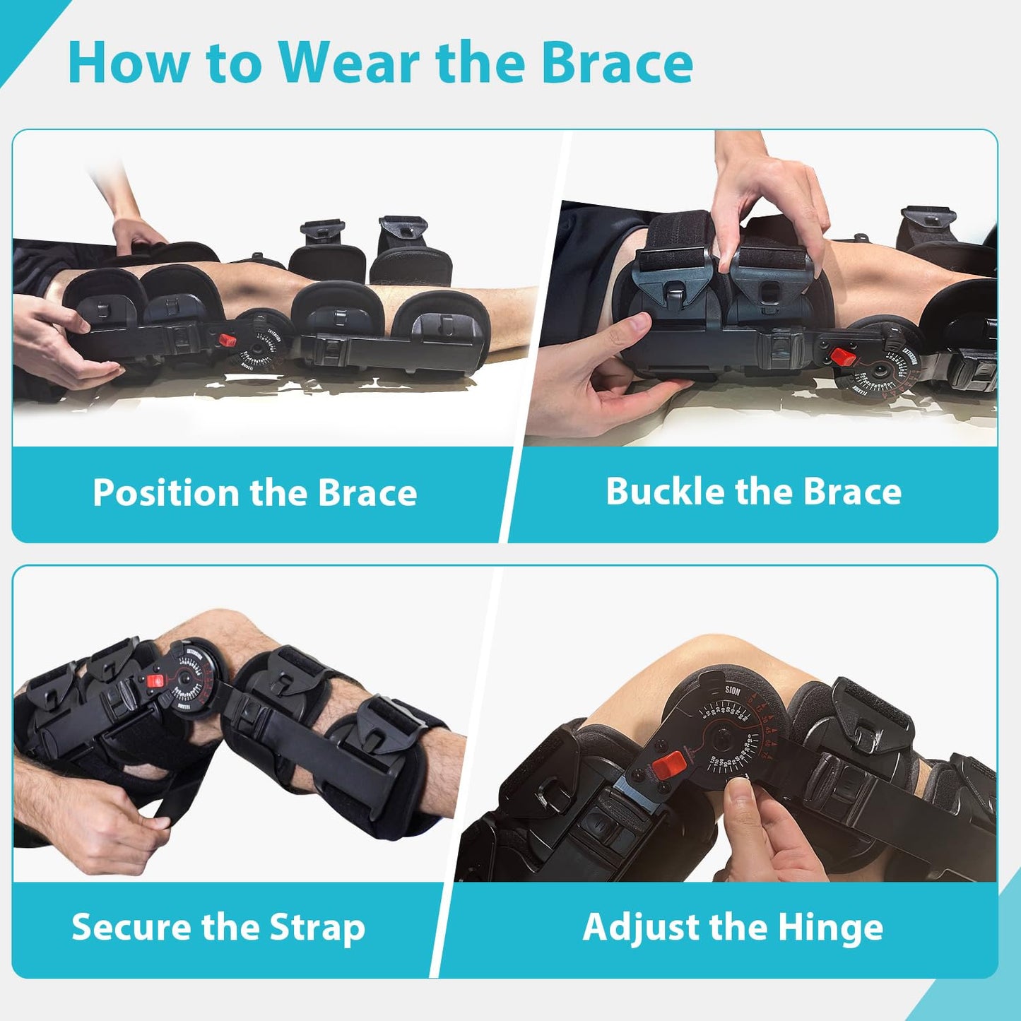 KD ROM Knee Brace: Hinged Post-Op Knee Brace for Arthritis, ACL, MCL, and PCL Injury – Optimal Support for Rehabilitation