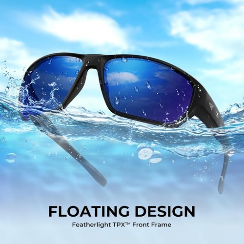 KastKing Merced Floating Polarized Sunglasses - Lightweight TPX Frame with PuriVex Lens Coating | Unisex