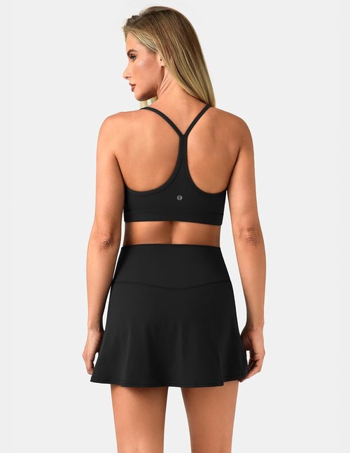Colorfulkoala Dreamlux Skorts for Women - High Rise Athletic Golf & Tennis Skirts with Built-in Shorts & Pockets