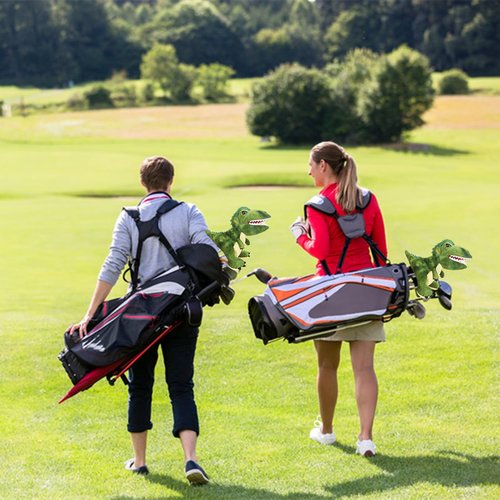 Golf Club Head Cover Funny Cartoon Golf Animal Wood Pole Set Suitable for 460 cc (Dinosaur)