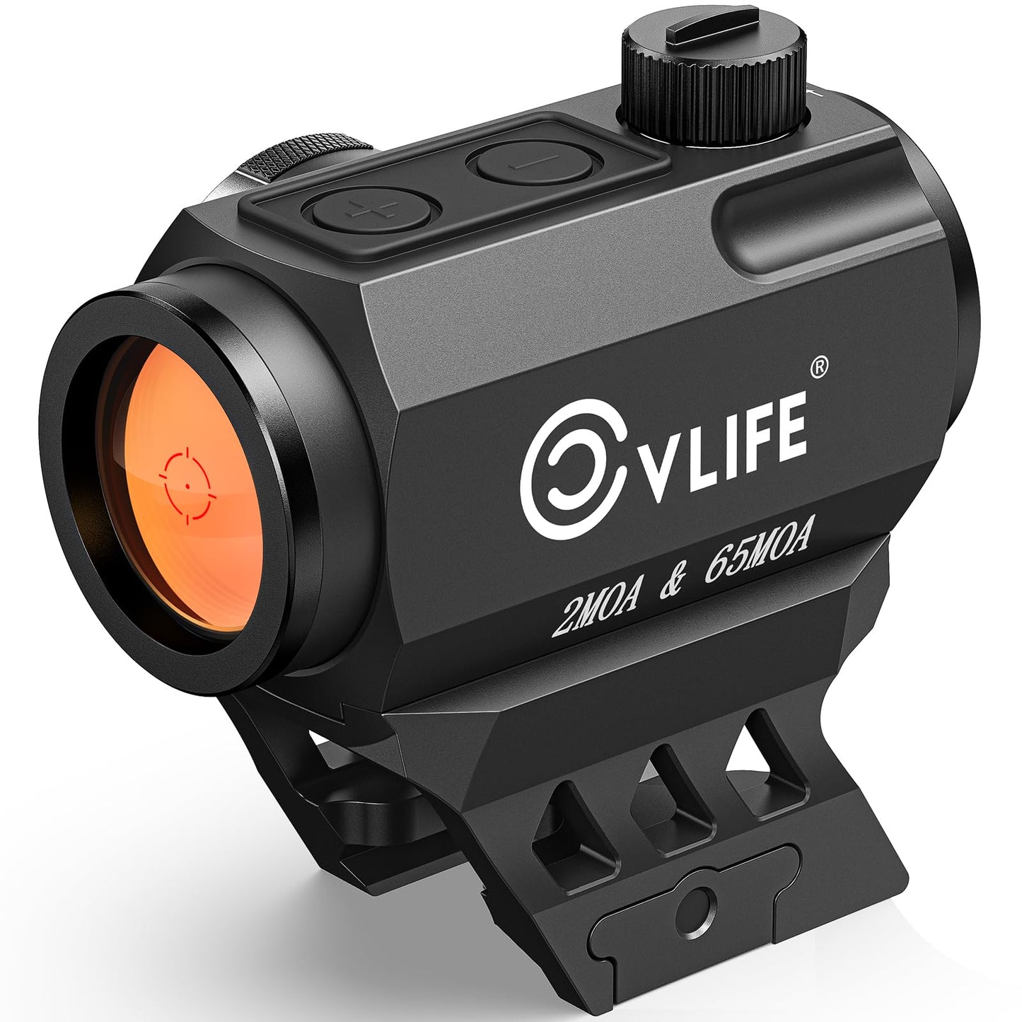 CVLIFE Multi-Reticle 2 MOA Dot & 65 MOA Circle Red Dot, Motion Awake Red Dot Scope, 50K Hours Battery Life IPX7 Waterproof, Red Dot Optics with Absolute Co-Witness Riser & Low Mount for 21mm Picatinny