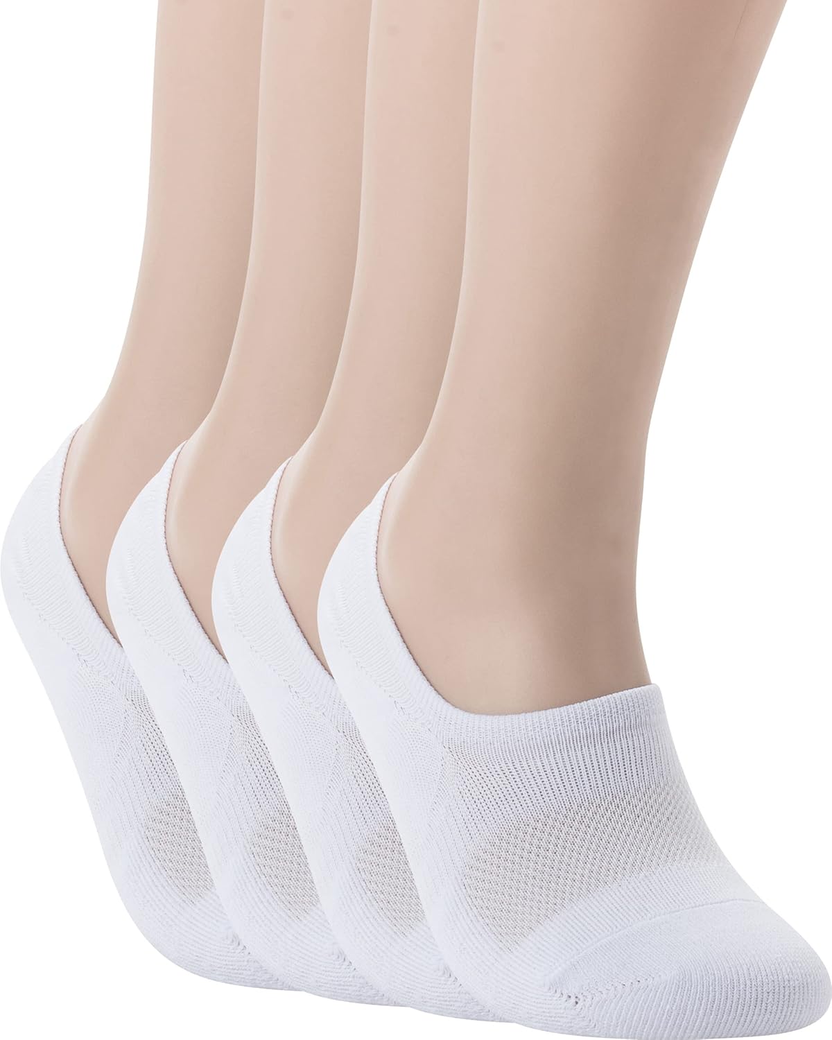 Pro Mountain No Show Socks - Wide Toe Box for Bunion Relief | Unisex Cotton Cushion Footies, S-XL