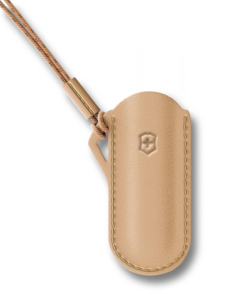 Victorinox Leather Pouch for Swiss Army Knives, Beige Wet Sand