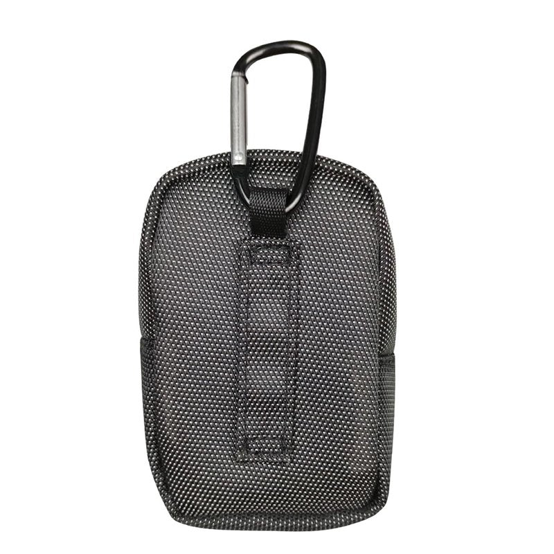 QIANQJL Golf Balls Pouch Bag Pocket Golf Ball Holder for Men Women Golf Tees Bag Pouch with Carabiner 2-Layers Zipper Golf Bags, 12*8*9CM, Quantity: 1