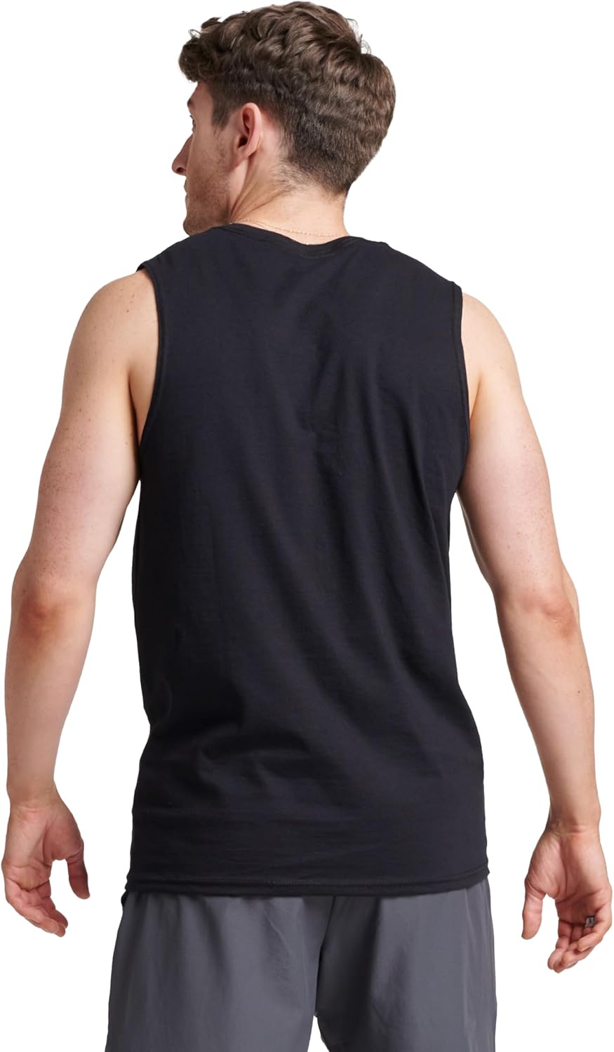 Russell Athletic Men's Sleeveless Muscle Shirts - Moisture-Wicking, Odor Protection, UPF 30+, Sizes S-4X