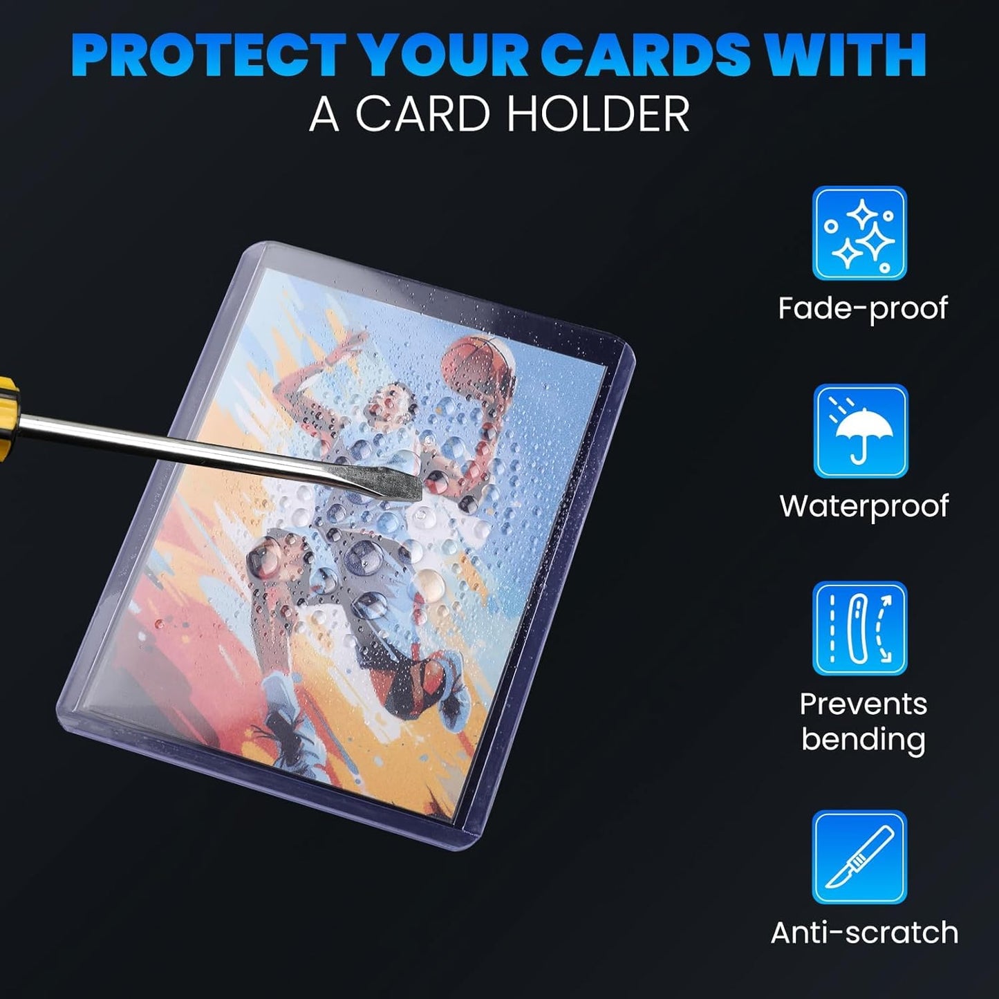 Skiennix 800 Card Sleeves - Hard Plastic Toploaders with 400 Penny Sleeves | 3" x 4" Trading Card Protectors