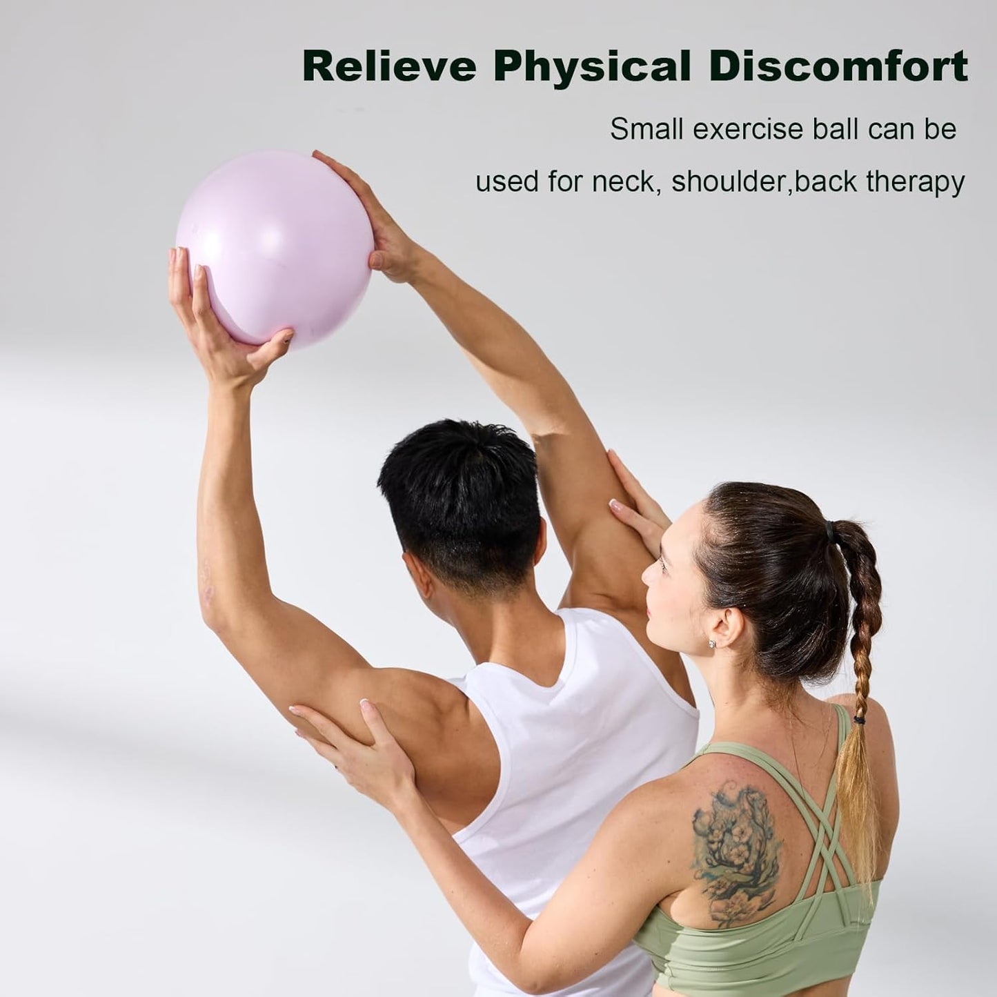 Skiennix Exercise Ball - 9 Inch Anti-Burst Pilates & Yoga Ball for Gym Fitness & Therapy