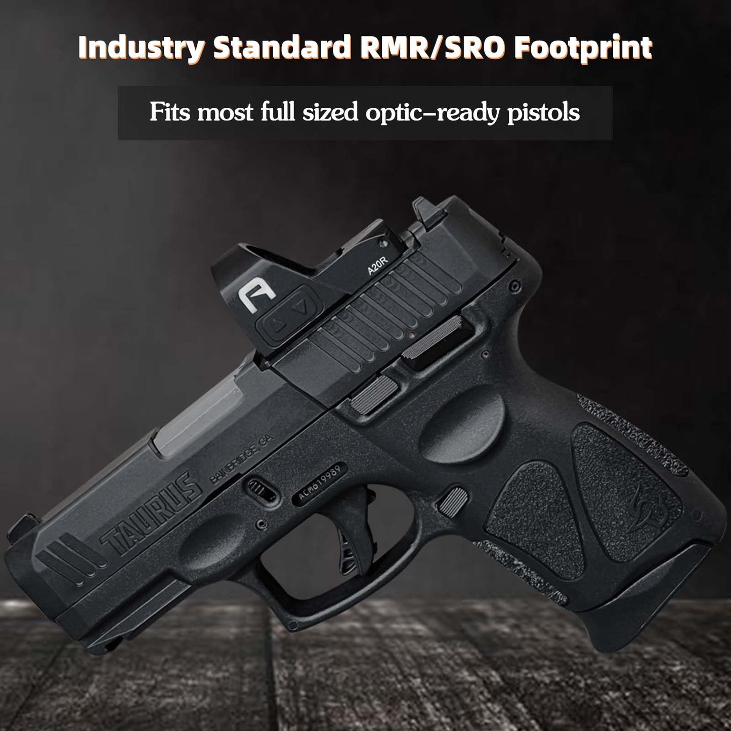 GOWUTAR A20 Shake Awake Red Dot Sight for RMR Pistol Cut 2 MOA 1x24mm Reflex Sight 7075 Aluminum Pistol Optic with Picatinny Rail Mount