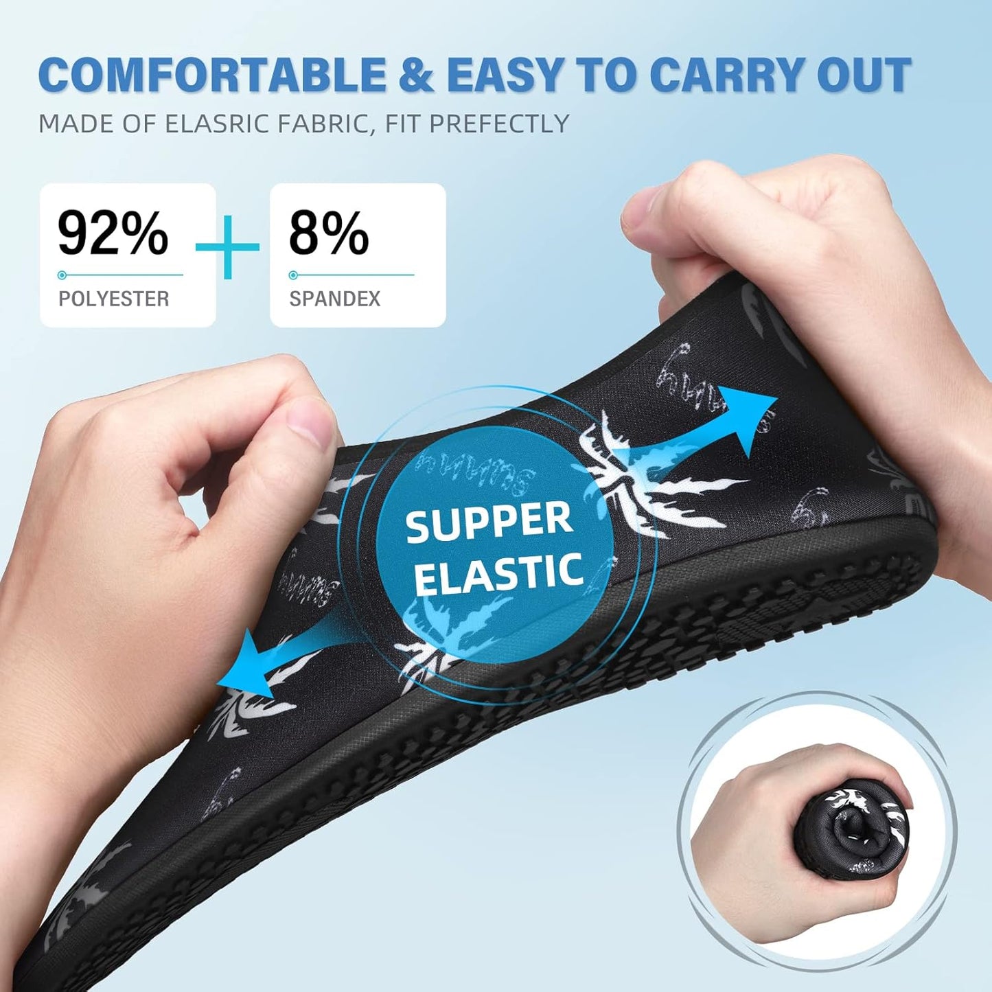 Skiennix Water Shoes - Quick-Dry Aqua Socks for Beach & Pool | Adult & Youth Sizes Available