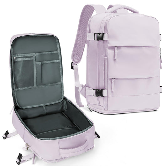 coowoz Large Travel Backpack For Women Men,Carry On Backpack,Hiking Backpack Waterproof Outdoor Sports Rucksack Casual Daypack Travel Essentials(Purple)