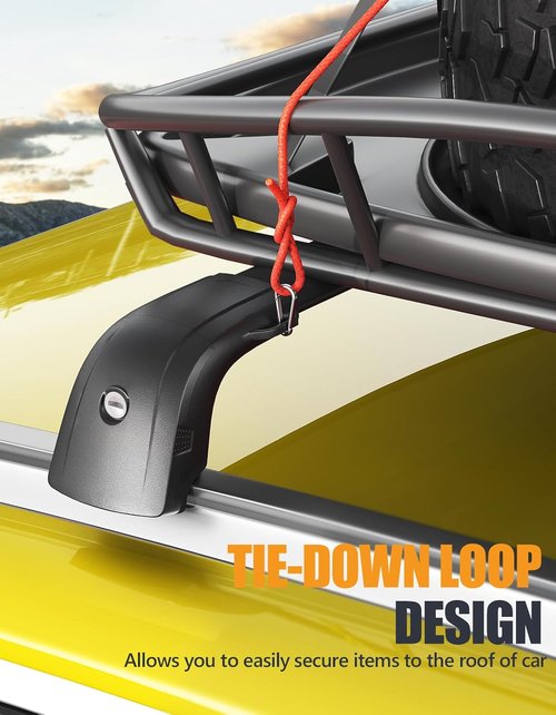 KINGGERI Roof Rack Cross Bars - Lockable Aluminum Cargo Rails for Kia Telluride 2019-2026 | 300lbs Capacity