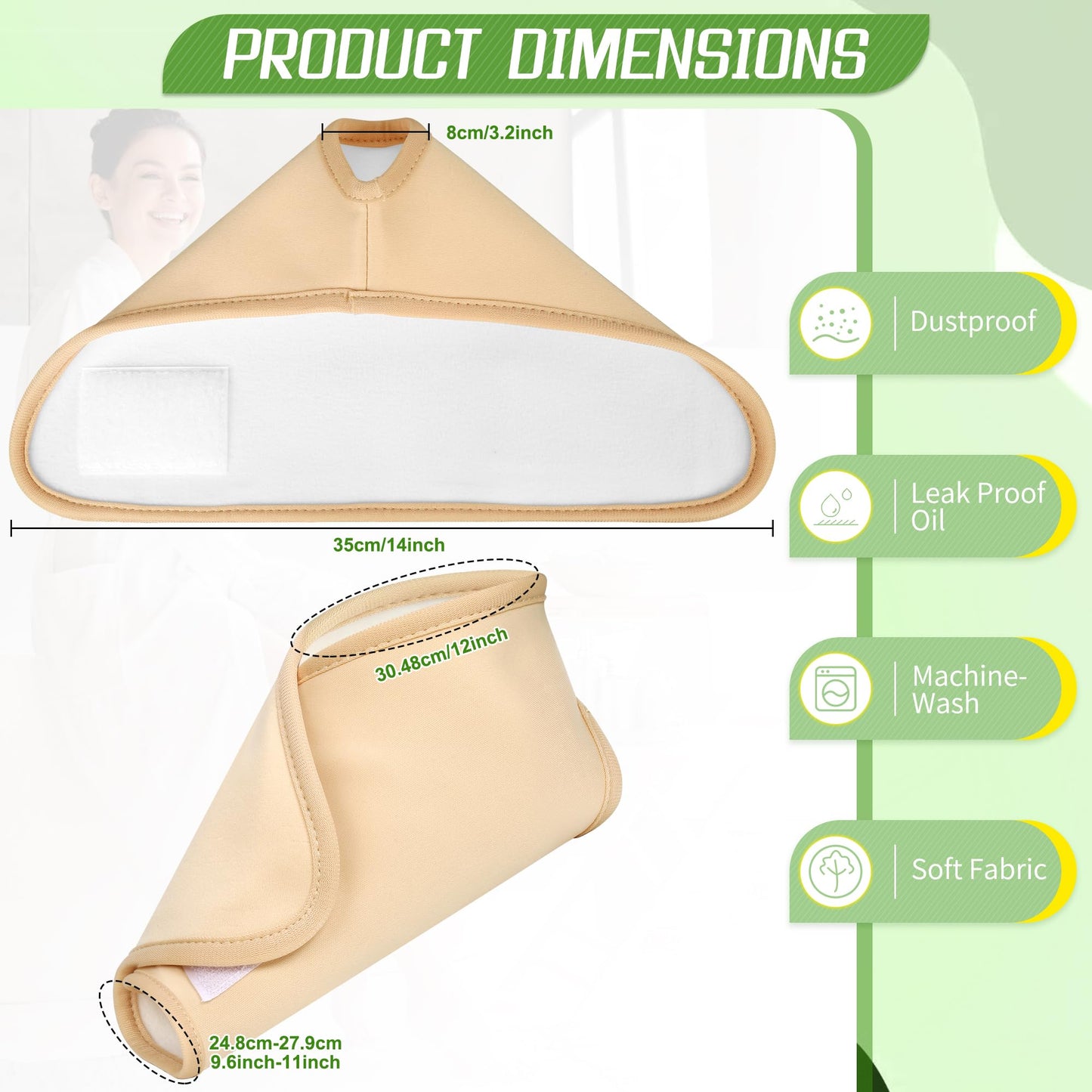 Castor Oil Pack Wrap for Ankle Reusable Feet Brace Adjustable Acrylic Flannel Castor Oil Compress for Women Ankle Support Plantar Fasciitis Relief